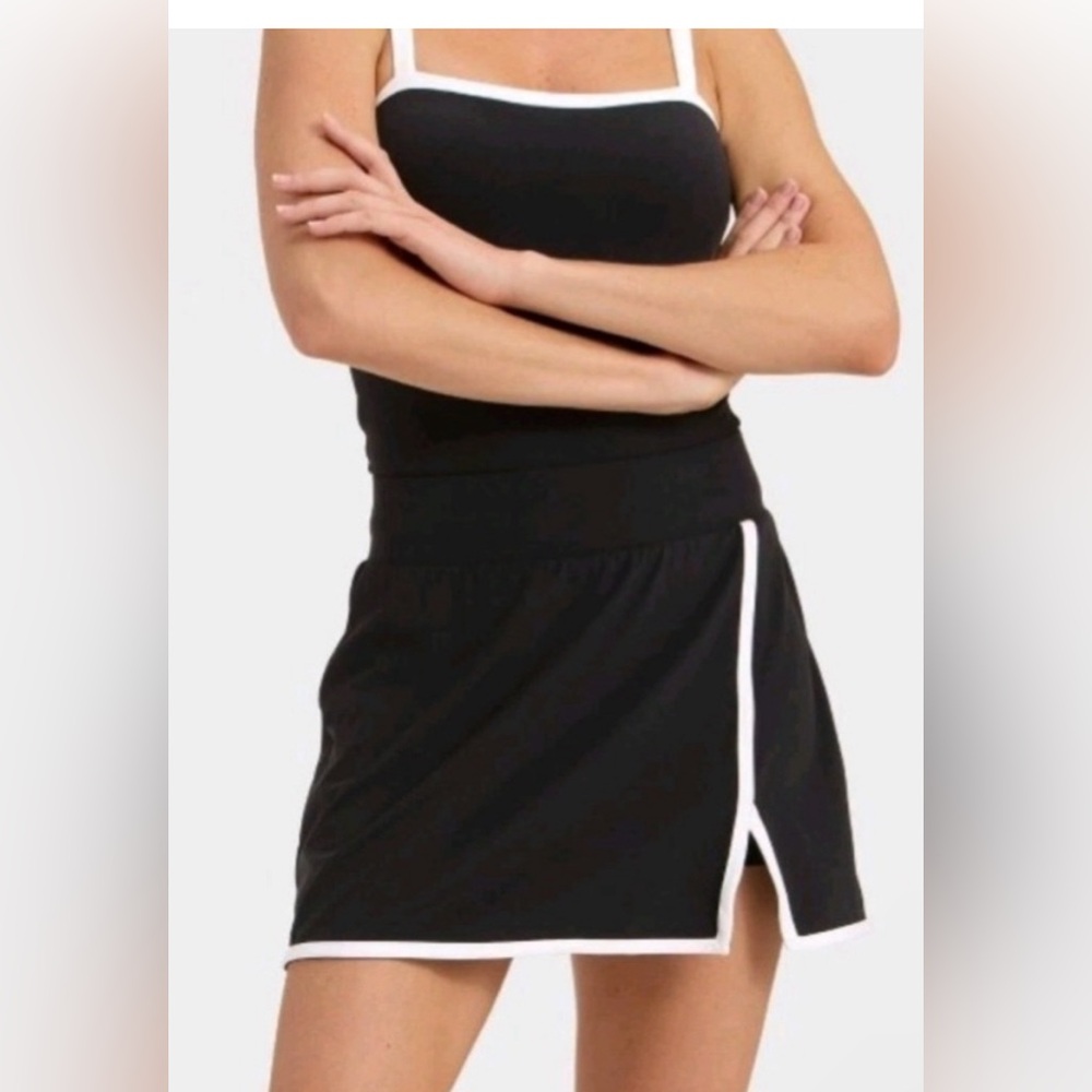Women's Everyday Soft High-Rise Wrap Skort - All In Motion Black XL NWT